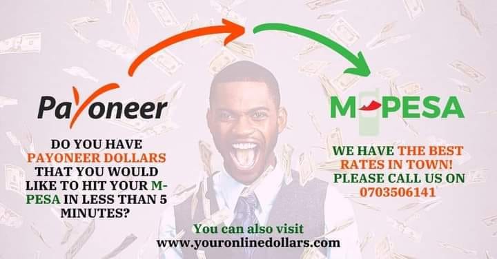 Payoneer to Mpesa services available