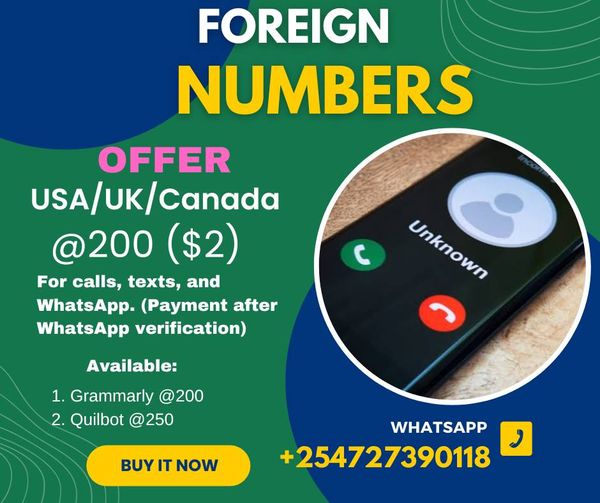 Offer- foreign numbers